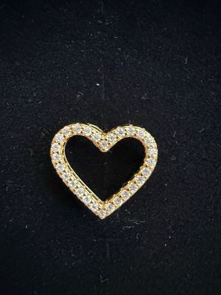 Colgante Corazón Bañado en Oro Colgante de corazon