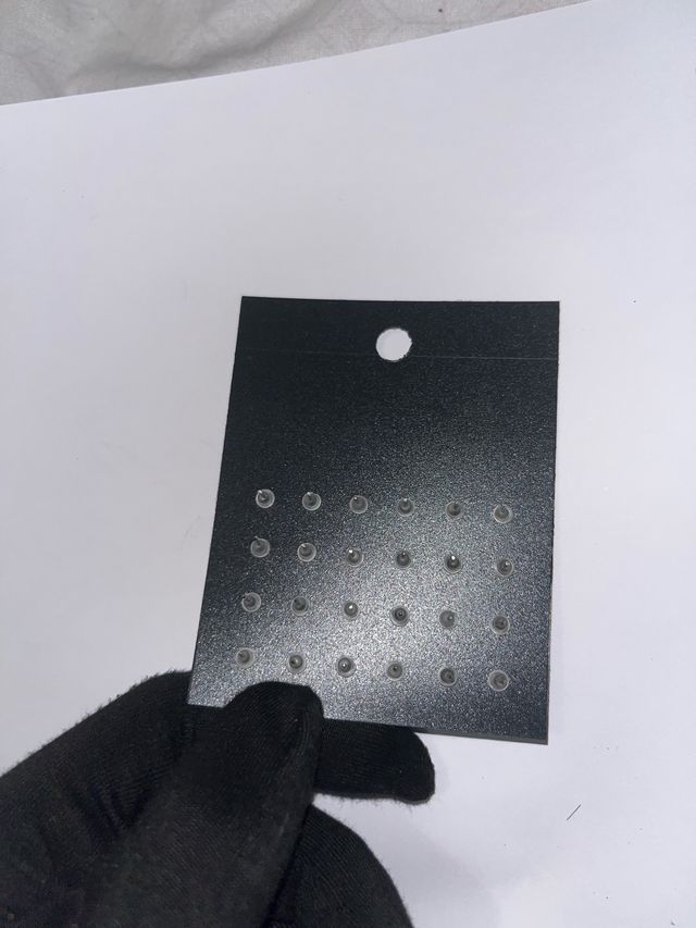 Pendientes de brillantes circulares