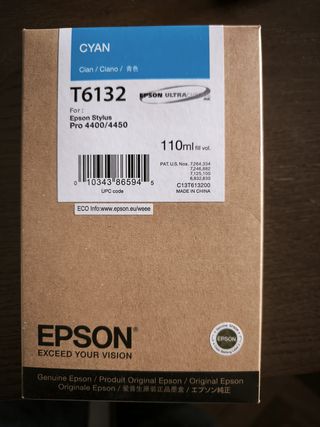 Cartucho Tinta Epson Cyan T6132