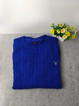 Jersey GANT trenzado color azul XL