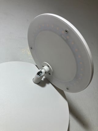 Lampada parete bianco Led effetto "eclisse"