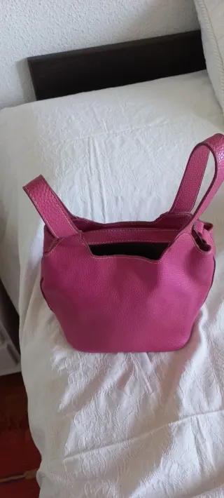 Bolso de mano rosa