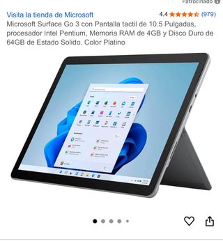 Microsoft Surface Go 3 con teclado+ratón