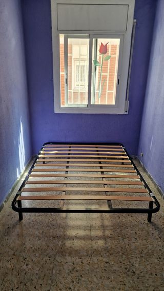 Somier 135cm Metal y Madera