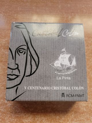 Moneda 10€ Plata V Cent.Cristóbal Colón "La Pinta"