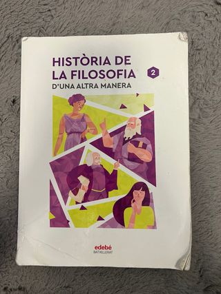 Llibre HISTÒRIA DE LA FILOSOFIA Batxillerat