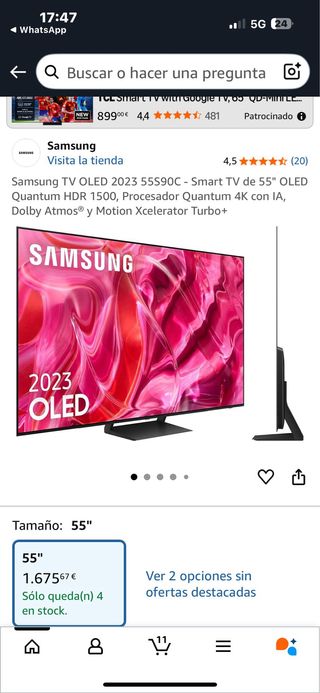 Samsung TV OLED 55 2023 55S90C