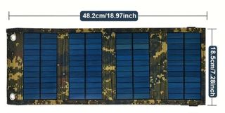 Cargador solar portátil camuflaje