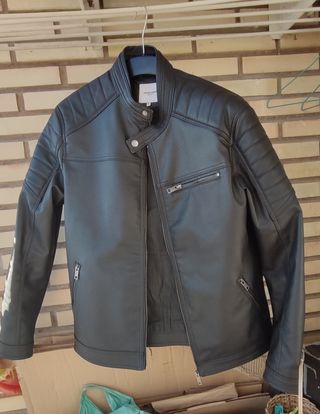 Chaqueta Cuero Jack & Jones Talla XL 