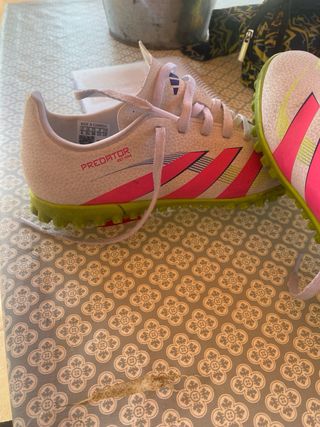 Adidas Predator Fútbol Tacos Rosa/Blanco