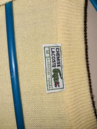 Jersey Lacoste V-Neck Amarillo
