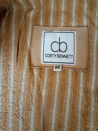 Chaqueta de piel CORTY BENNETT beige Talla M
