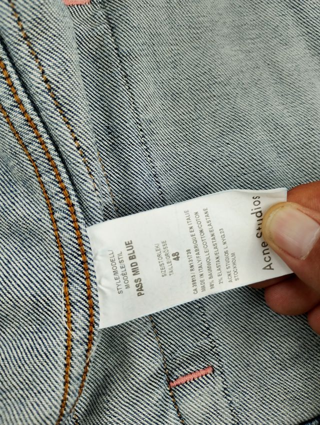 Giacca Jeans Acne Studios Tg. 48