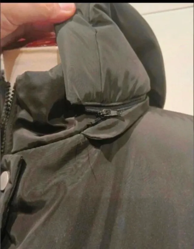 Abrigo Velika Talla Grande Negro