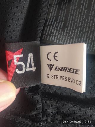 Chaqueta Dainese Negra Talla 54