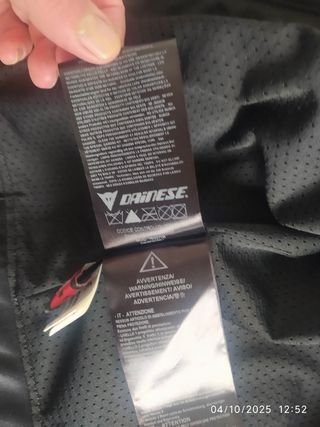 Chaqueta Dainese Negra Talla 54
