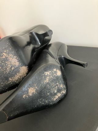 Botas Pura López Piel Negras Tacón Alto 9 cms