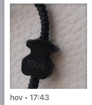 Pulsera Tous Oso Perla Negra