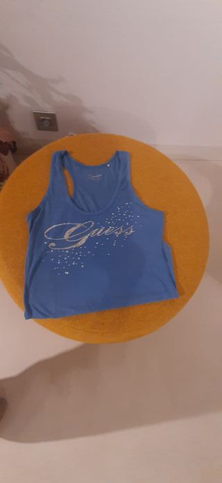 Camiseta Guess azul talla S
