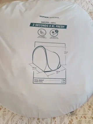 Tienda de campaña Decathlon Quechua 2 Seconds