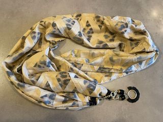 Foulard beige animalier da donna