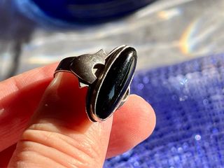 Anillo Antiguo Plata y Ónix Negro