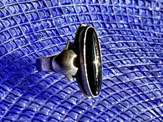 Anillo Antiguo Plata y Ónix Negro