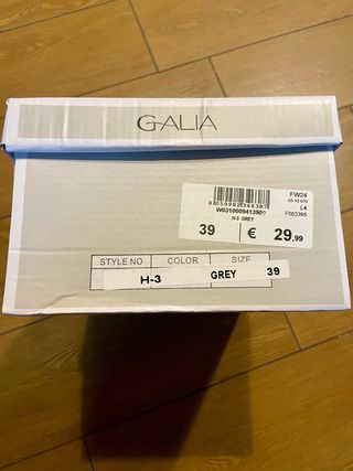 Sabot imbottite donna grigie con suola platform