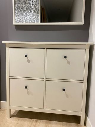 Zapatero Blanco Ikea 4 Compartimentos