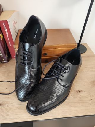Zapatos Pier One Negros Hombre