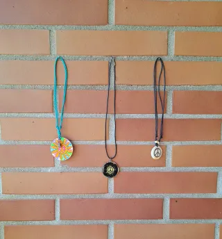Lote collares signo de la Paz hippie boho
