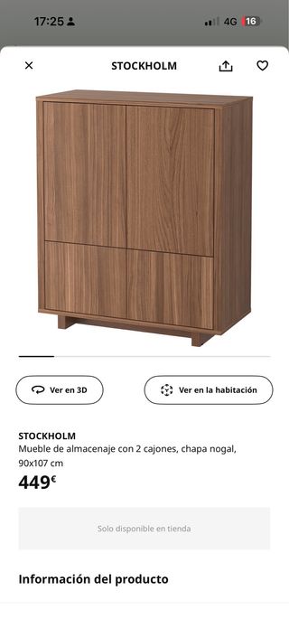 Mueble aparador Ikea serie especial Stockholm