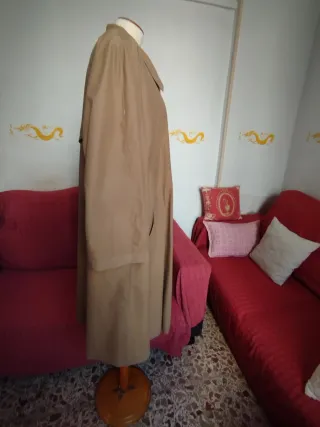 Gabardina vintage mujer talla 42 color tostado