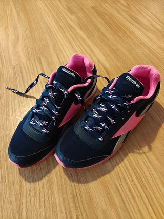 Zapatillas Reebok Royal Classic Azul y Rosa