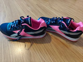 Zapatillas Reebok Royal Classic Azul y Rosa