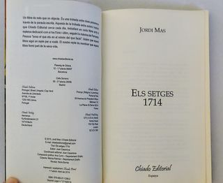 Pack 2 Libros: LA GUERRA DE SUCCESSIÓ + ELS SETGES