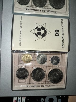 Colección monedas Mundial Futbol 1982
