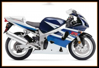 CARENADO PINTADO SUZUKI GSXR 600 750 BLANCO/AZUL