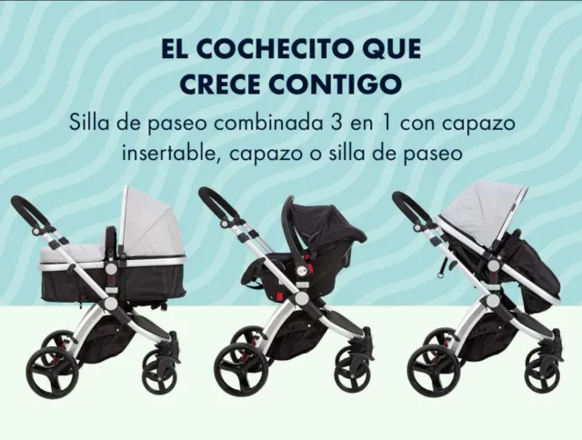 Carrito Bebé 3 en 1 + Silla Coche