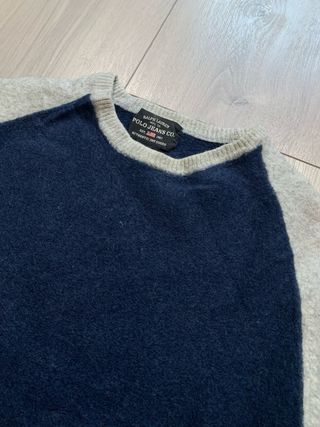 Jersey Ralph Lauren Azul Marino y Gris