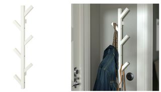 Perchero IKEA TJUSIG blanco 78 cm
