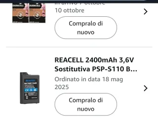 Sony PSP 3004 Nera batteria nuova