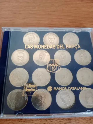Colección Monedas FC Barcelona Plata 80gr