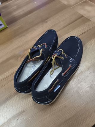 Zapatos náuticos azules