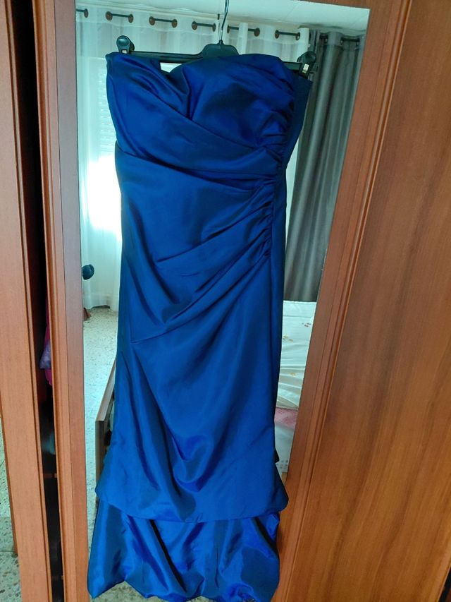 Vestido fiesta palabra de honor , sirena