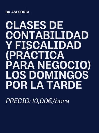 Clases de contabilidad y fiscalidad en asesoría