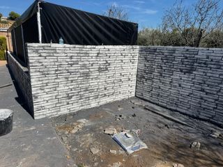 Hormigón impreso vertical