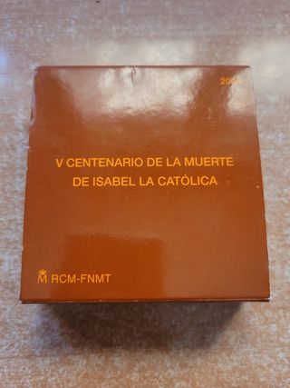 Moneda 10€ Plata V Cent. Muerte Isabel la Católica