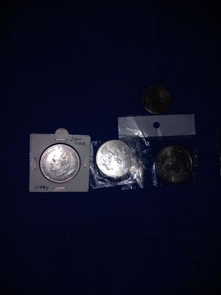 5 Monedas de plata coleccionables