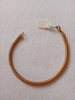 Pulsera chapada dorada